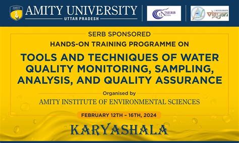 Tools and Techniques of Water Quality Monitoring, Sampling, Analysis ...