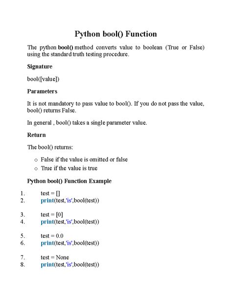 Image result for Bool Function Python
