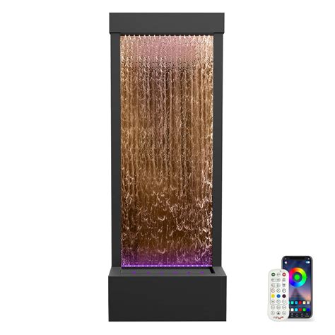 Buy LONGRUN 48 Inch Large Indoor Water Feature, Decorative Waterfall ...