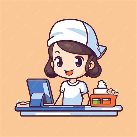 Image result for Cartoon Computer Girl