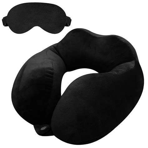 GREELI Premium Neck Pillow Airplane Travel Pillow Neck Adjustable 360 ...