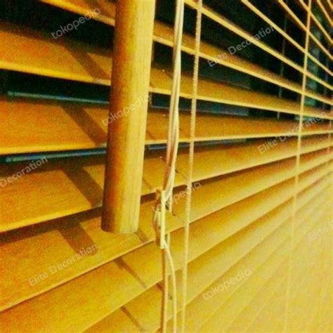 Jual Tirai Krey kayu Wooden blind merk sharp point - Pilih Warna - Kota ...