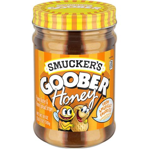 Smucker's Goober Peanut Butter & Honey Spread Stripes (18 oz) Delivery ...