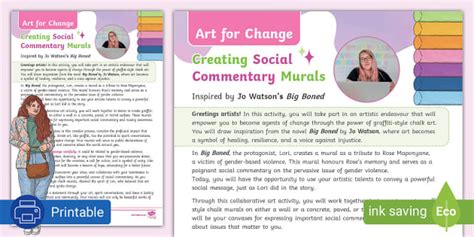 FREE! - Creating Social Commentary Murals Inspired by Jo Watson