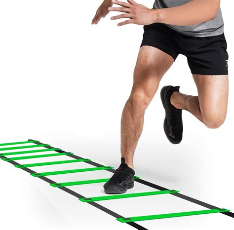 Strauss Adjustable Exercise Agility Ladder, 8m, (Green) – StraussSport