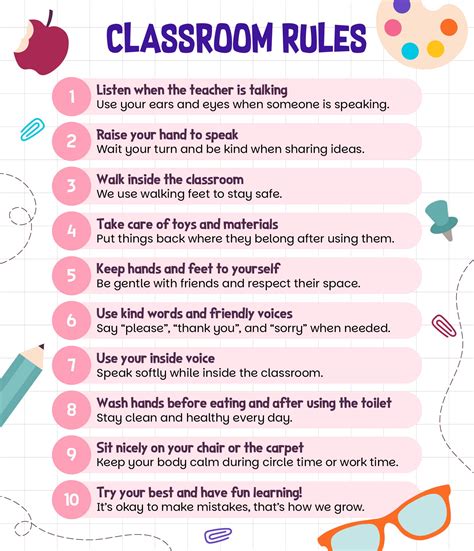 Preschool Classroom Rules