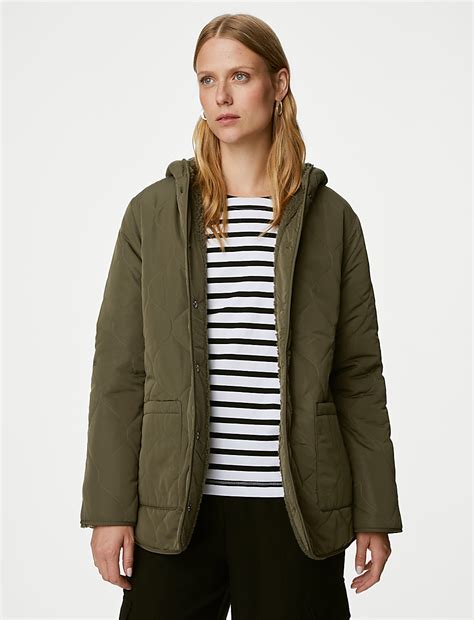 Buy Textured Quilted Reversible Puffer Jacket at Marks & Spencer