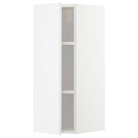 METOD wall cabinet with shelves, white/Ringhult white, 30x37x80 cm ...