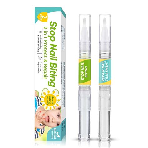 Amazon.com: 2 Pcs Nail Biting Prevention,Nail Biting Treatment for Kids ...