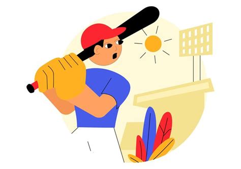 A baseball player sport vector illustration featuring an athlete in ...