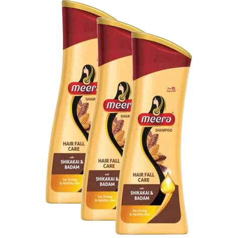 Meera Shikakai & Badam Hairfall Care Shampoo - 180ml (Pack of 3) – KartWalk