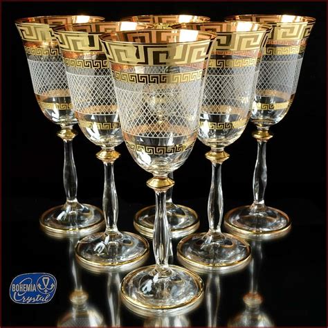 Бокалы для вина Bohemia Crystal Кармен Голд купить в интернет магазине ...