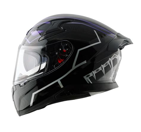 AXOR Apex Marvel Panther Gloss Black Purple Helmet– Moto Central