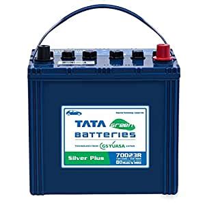 Tata Green Batteries 1419511212 Silver Plus 70D23R 12V 68Ah Car Battery ...