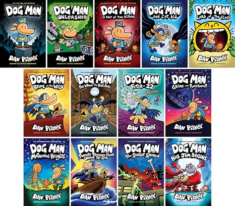 Amazon.com: Dog Man Complete Series (Books 1-13) HARDCOVER Set by Dav ...