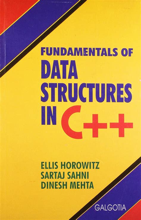 Fundamental of Data Structures in C++ : Horowitz: Amazon.in: Books