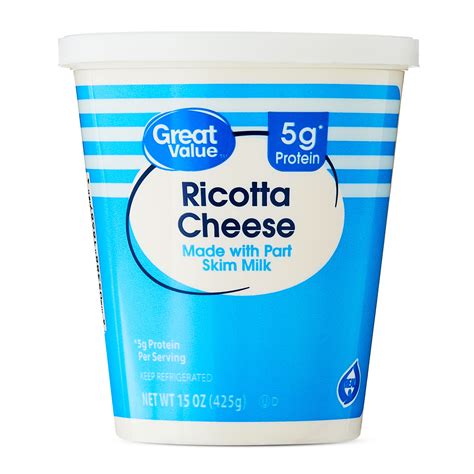 Great Value Part Skim Ricotta Cheese