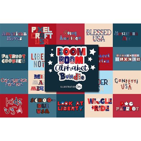 Buy Boom Boom Alphabet and Color Font Bundle 80 Font Dfx Otf Online in ...