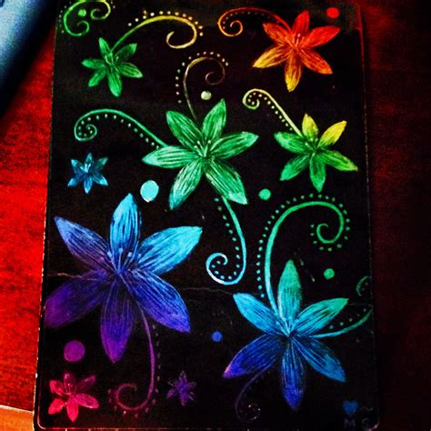 An original scratch art piece in 2025 | Scratch art, Scratch paper art ...