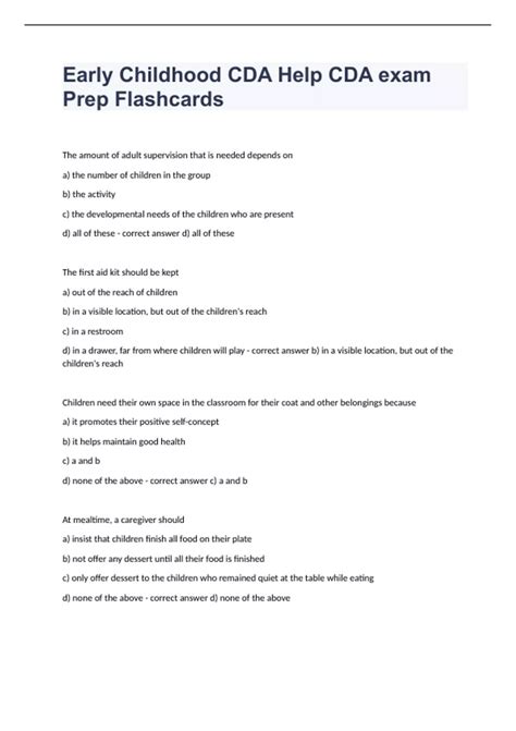 Image result for CDA Sample Exam Questions