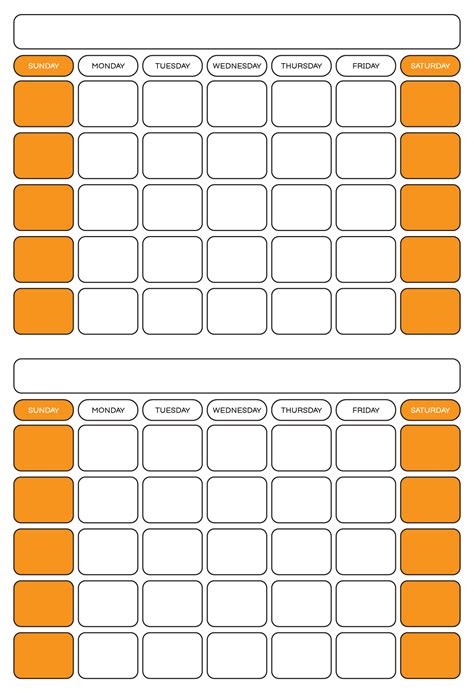 Two-Month Calendar - 10 Free PDF Printables | Printablee