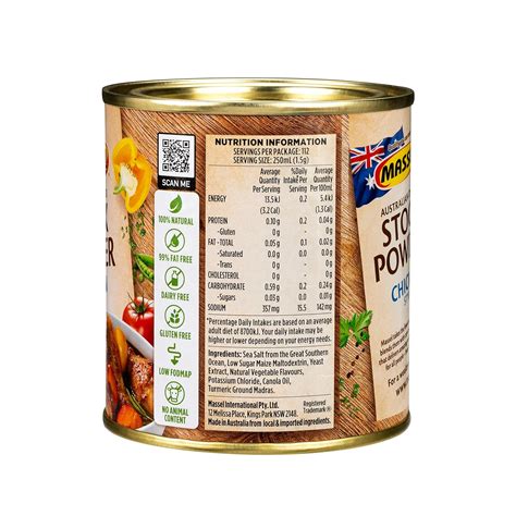 Buy Massel Bouillon Stock Powder - No MSG, Gluten-Free, Chciken Flavor ...