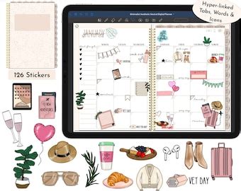 Aesthetic Digital Planner Stickers - Etsy