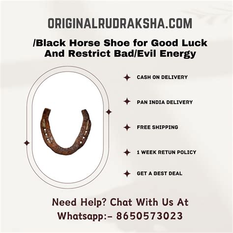 Ghode Ki Naal/ Black Horse Shoe | Original Product – Original Rudraksha