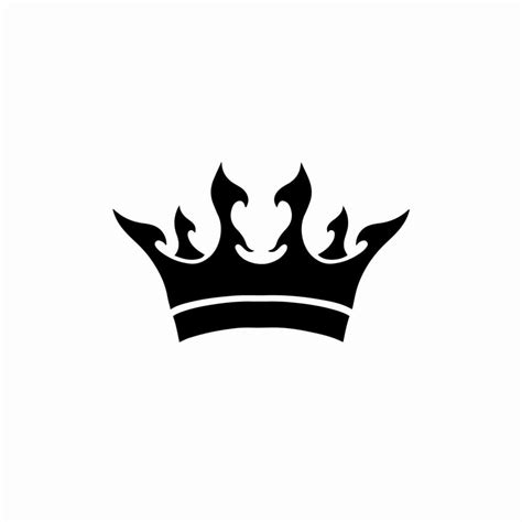 Crown Symbol Logo. Tattoo Design. Stencil Decal Illustration 45599034 ...