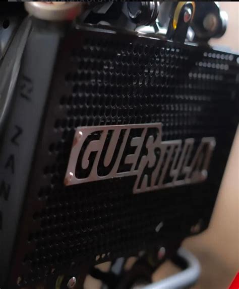Radiator Grill With Logo for Guerrilla 450 (Honeycomb Black Texture ...
