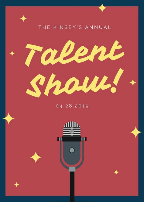 Free printable, customizable talent show flyer templates | Canva