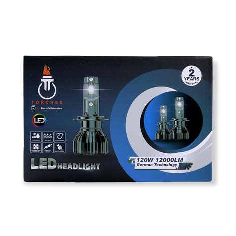 TORCHES Led Head light and Fog Light Bulbs, 120W/12,000 Lumens Super ...