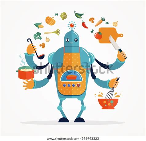 A Cooking Robot and Its Labels 的图像结果