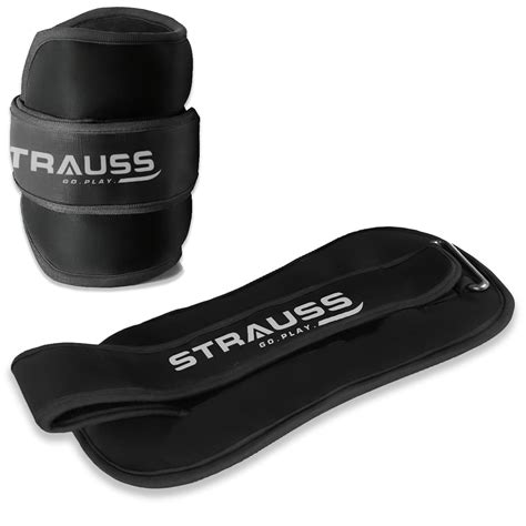 Strauss Round Shape Adjustable Ankle Weight/Wrist Weights 2.5 KG X 2 ...