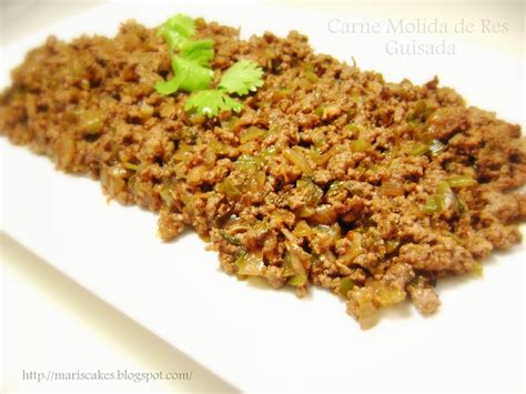 Ground Beef, Picadillo de Res | Mari's Cakes (English)