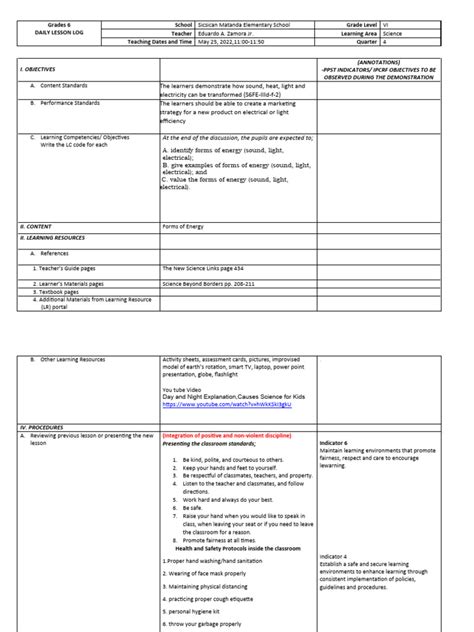 Image result for Sample Cot Lesson Plan Melc Based