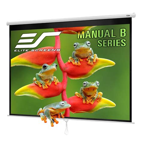 Elite Screens 100 Inch 4:3 Manual B Pull Down Projection Screen (60 ...