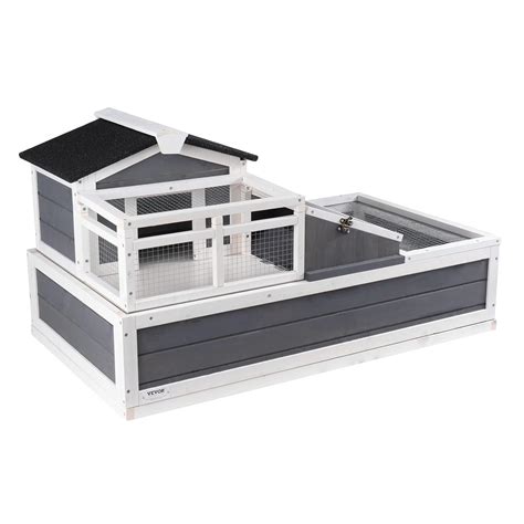VEVOR 3-Room Tortoise House,Tortoise Habitat with Balcony & 2 Stories ...