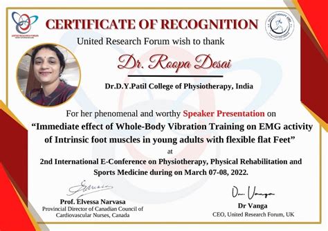 Scientific Presentation | DPU Physiotherapy