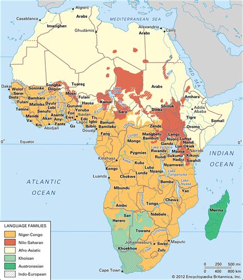 Indigenous People Of Africa Map