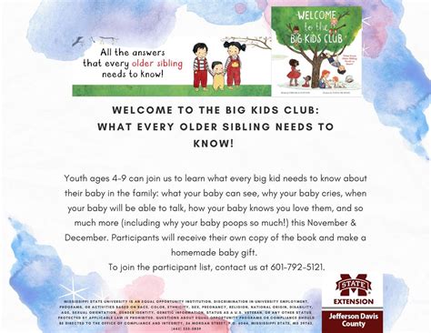 Welcome To The Big Kids Club!, 2304 Pearl Avenue/ P.O. Box 580 ...