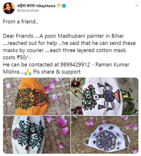 Bihar-Based Artist’s Hand Painted Face Masks Have Gone Viral | Femina.in