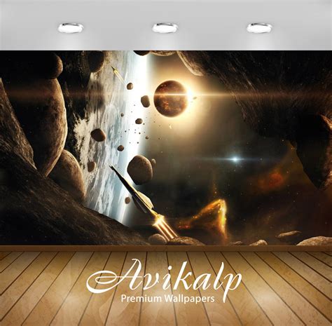 Avikalp Exclusive Awi1302 Space Rocket Full HD Wallpapers for Living r ...