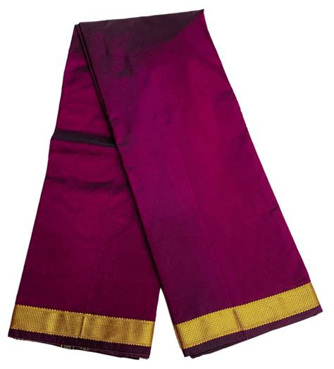 Arani Silk Saree Beetroot Pink Colour with Golden Border. – Kumaran Silk