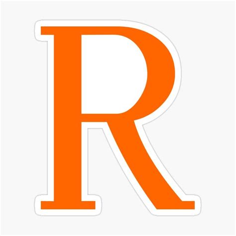 Image result for Orange Block R Sticker