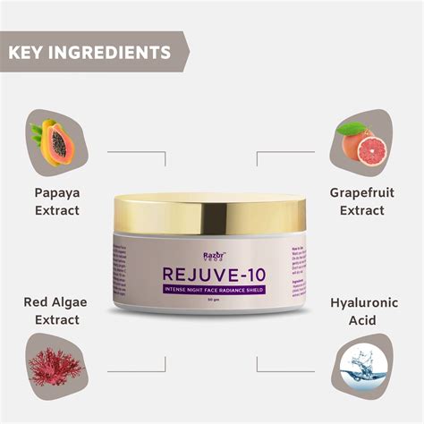 REJUVE 10- INTENSE NIGHT RADIANCE FACE SHIELD - Razorveda