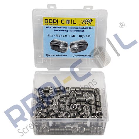 M6 x 1.0 Wire Thread Inserts kit Set | RAPI-COIL