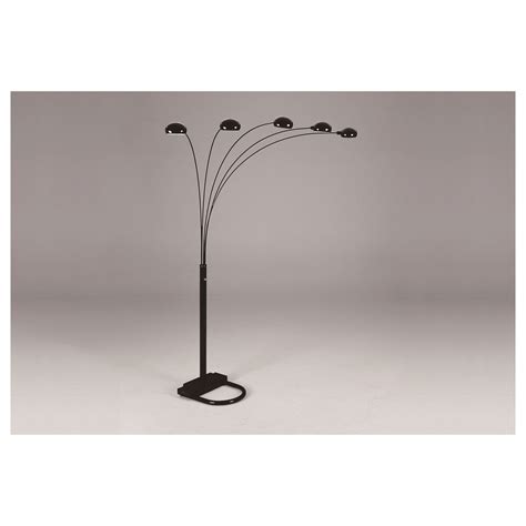 Crown Mark Lamps 4888B-BK Peacock Floor Lamp | Royal Furniture | Lamp ...