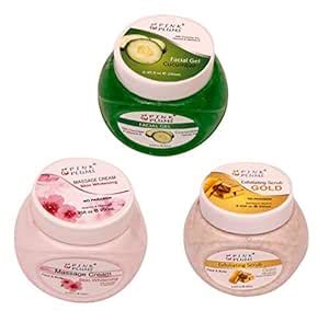 PINK PLUMS Cucumber Facial Gel | Skin-Whitening Massage Cream | Gold ...