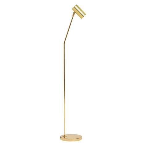 Minimalist Era Brass Reading Floor Lamp at 1stDibs